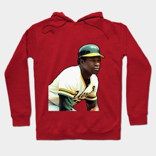 Pensive baseball star Rickey Henderson Hoodie